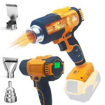 Беспроводной термофен на 20 В, быстрая термосварка при температуре 1022 градуса по Фаренгейту, для термоусадочных трубок, идеально подходит для поделок, термоусадочной упаковки, электроники DeWALT heat gun