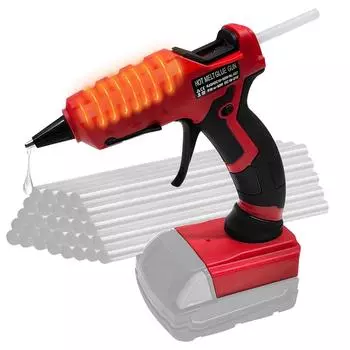 Беспроводной термоклеевой пистолет с 30 шт. 7 мм клеевыми стержнями, 30 с, быстрый разогрев, ремонт своими руками для Milwaukee, литий-ионный аккумулятор 18 В (Нет батареи)