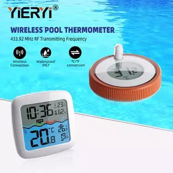 Беспроводной термометр для бассейна, плавающий датчик температуры воды с ЖК-приемником для бассейна, ванны, аквариума, спа, пруда для рыб