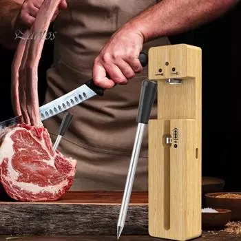 Беспроводной термометр для мяса с Bluetooth, совместимый с грилем, водонепроницаемый термометр для духовки с зондом, приложением Smart App, перезаряжаемым грилем Sets