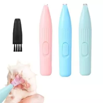 Беспроводной триммер для кошачьих лапок, малошумный, портативный, для удаления шерсти с лап, бритва для глаз домашних животных розовый