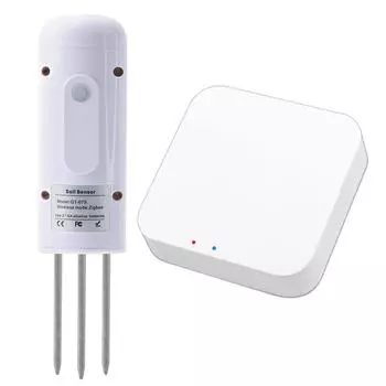 Беспроводной умный тестер почвы Zigbee, измеритель температуры и влажности, монитор воды в почве B