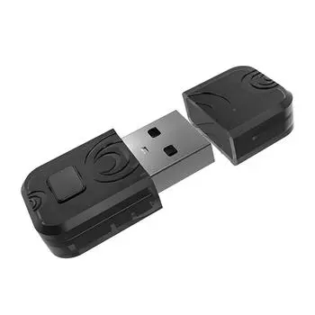 Беспроводной USB-адаптер/D-ongle Bluetooth-приемник для игровых гарнитур PS5, адаптер с ручкой, Bluetooth-приемник-передатчик чёрный