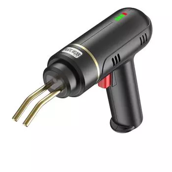 Беспроводной USB-перезаряжаемый сварочный аппарат для пластика, 200 Вт, комплект для сварки пластика с 400 шт. горячих скоб для автомобиля чёрный