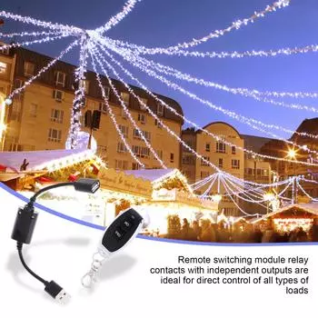 Беспроводной USB-пульт дистанционного управления для USB-лампы, вентилятора, пульт дистанционного управления со световым индикатором, 2-кнопочный передатчик и приемник