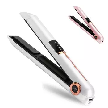 Беспроводной утюжок для волос с мини-USB-портом, регулировка температуры от до оснащен отрицательным режимом памяти мобильного телефона, быстрый большой автоматический пуск питания