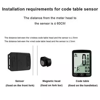 Беспроводной велокомпьютер, водонепроницаемый велосипедный спидометр, одометр с подсветкой и многофункциональным велокомпьютером для шоссейного велосипеда MTB