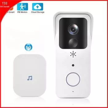 Беспроводной видеодомофон V5 Smart WiFi с HD ночным видением и облачным хранилищем