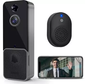 Беспроводной WiFi Видеодомофон Камера PIR Обнаружение человека Облачное хранилище Уличный дверной звонок Интерком Умный дом Безопасность Защита