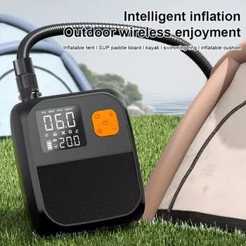 Беспроводной воздушный насос, электрический насос для доски с веслом, перезаряжаемый насос для SUP-серфинга 20 фунтов на кв. дюйм, двухступенчатый надувной портативный электрический надувной насос