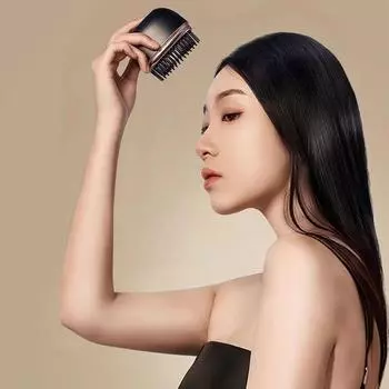 Беспроводной выпрямитель для волос, щетка, перезаряжаемая расческа для бороды, беспроводная расческа для выпрямления волос, дорожная расческа розовый