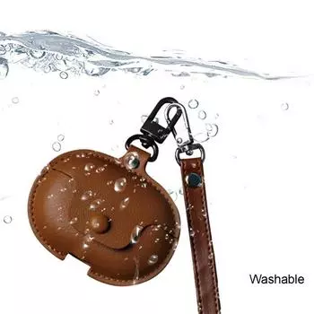 Беспроводной защитный чехол для наушников-вкладышей с зажимом для ушей FreeClip, кожаный чехол, устойчивый к царапинам, водонепроницаемый, гибкий, с защитой от царапин темно-синий