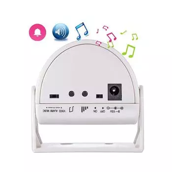 Беспроводной звонок для приветствия гостя, сигнализация, дверной звонок, датчик движения PIR для входа в магазин, охранная сигнализация для компании белый