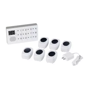 Беспроводной звонок ELPA 12CH Receiver Set Intercom Не требуется строительство Уход за больными Беспроводной Не требуется проводка EWS-S7035 белый