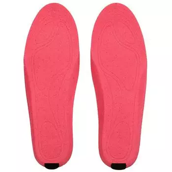 Беспроводные электрические стельки с подогревом, грелки для ног, стельки с подогревом на батарейках, зимняя теплая обувь EU41-45 красный