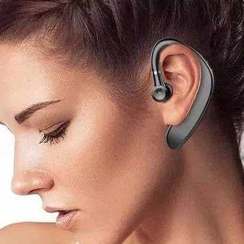 Беспроводные Bluetooth-наушники для телефонных звонков, одноушные Bluetooth-наушники, спортивные наушники One Size чёрный