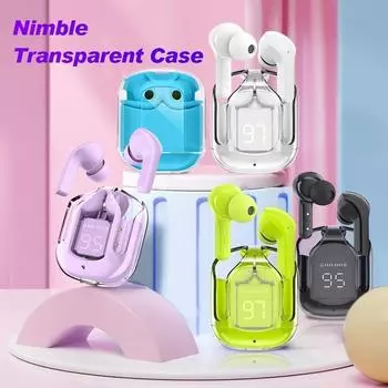 Беспроводные Bluetooth-наушники Hi-Fi стереонаушники с цифровым дисплеем, гарнитура с шумоподавлением и микрофоном, игровые наушники чёрный