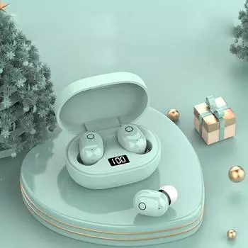 Беспроводные Bluetooth-наушники J15 Macaron TWS для Apple и Android розовый