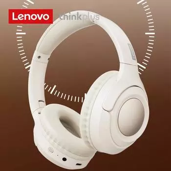 Беспроводные Bluetooth-наушники Lenovo TH54, стереонаушники с шумоподавлением, игровая гарнитура с накладными наушниками чёрный