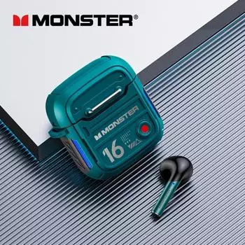 Беспроводные Bluetooth-наушники Monster XKT16, геймерская гарнитура, спортивные наушники с шумоподавлением