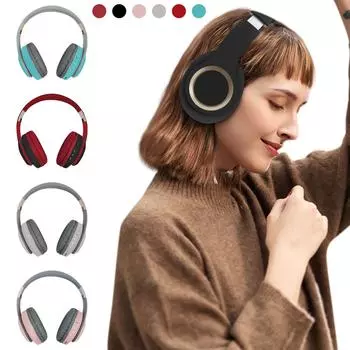 Беспроводные Bluetooth-наушники, накладные, время работы 15 часов, складные легкие Bluetooth-наушники 5.3 для путешествий / One Size розовый