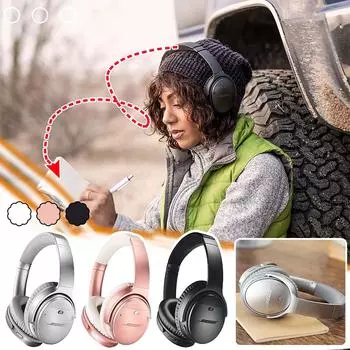 Беспроводные Bluetooth-наушники QC35 с шумоподавлением и голосовым управлением Alexa One Size чёрный