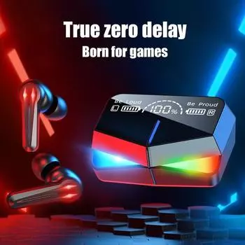 Беспроводные Bluetooth-наушники с микрофоном, гарнитуры с шумоподавлением, стереозвуковые наушники, спортивные игровые наушники