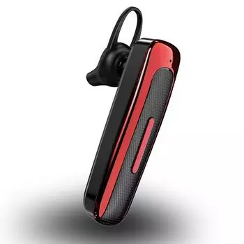 Беспроводные Bluetooth-наушники с микрофоном, шумоподавляющие наушники, гарнитура с функцией громкой связи и шумоподавлением для вождения, бизнеса чёрный/красный