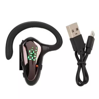 Беспроводные Bluetooth-наушники с шумоподавлением, заушные вкладыши со светодиодным цифровым дисплеем для бизнеса