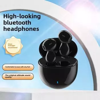 Беспроводные Bluetooth-наушники TWS Беспроводные мини-наушники с шумоподавлением и сверхдолгим сроком службы Полувкладыши чёрный