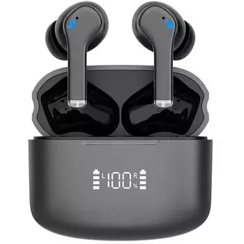 Беспроводные Bluetooth-наушники TWS BT5.3 Hi-Fi стереогарнитура с микрофоном Touch IPX6 водонепроницаемый спортивный светодиодный дисплей