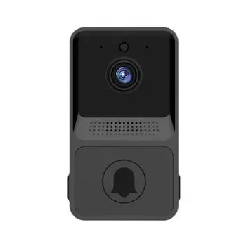 Беспроводные дверные звонки, камеры, видеодомофон, дверной звонок, водонепроницаемая камера, звонок для телефона, удаленное видео, домашняя безопасность чёрный