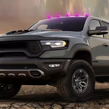 Беспроводные габаритные огни на солнечной батарее для кабины грузовика, 5 шт., цветные габаритные огни на крышу автомобиля, комплект для освещения верха транспортного средства без сверления A жёлтый