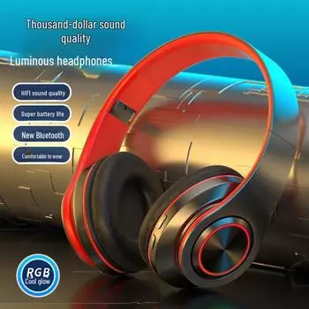 Беспроводные игровые наушники B39 Luminous Bluetooth для детей с высококачественным звуком и совместимостью с Android Wireless белый