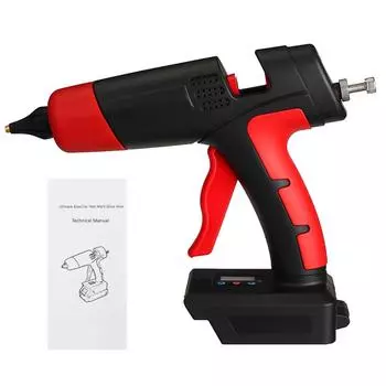 Беспроводные клеевые пистолеты-расплавы, 21 В, 1000 Вт, перезаряжаемая литий-ионная батарея 1/2, медная насадка, инструмент для ремонта «сделай сам» для батареи 18 В Only machine