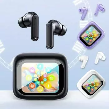 Беспроводные наушники ANC Bluetooth 5.4 наушники спортивные водонепроницаемые наушники-вкладыши с микрофоном для тренировок/бега