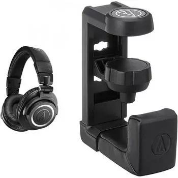 Беспроводные наушники Audio Technica Ath M50xbt2 Крепление для наушников Audio Technica At Hph300 Наушники+Набор для крепления наушников Черный беспроводной