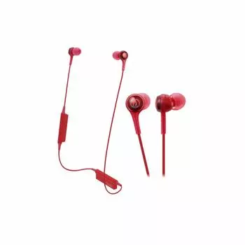 Беспроводные наушники Audio Technica Bluetooth совместимые RD (красный) аудиотехника ATH-CK200BT