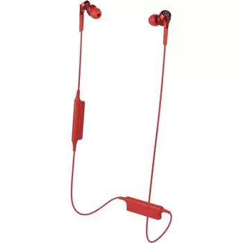 Беспроводные наушники Audio Technica Solid Bass Heavy Bass Red Ath Cks550xbt Rd Normal Red