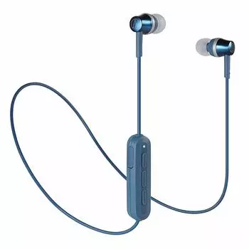 Беспроводные наушники Audio Technica SoundReality с пультом Bluetooth Blue BL Control/микрофоном ATH-CKR300BT