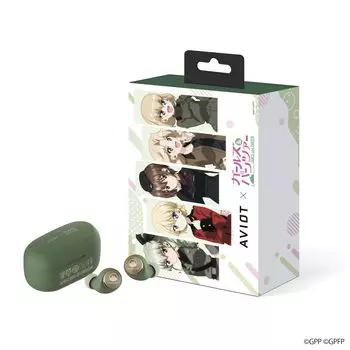 Беспроводные наушники AVIOT Girls Panzer Collaboration Модели с более чем 300 специальными голосами Специальный дизайн Гибридное шумоподавление До 60 часов воспроизведения