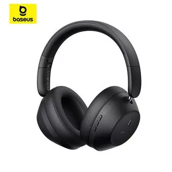 Беспроводные наушники Baseus Bass 30 Max Bluetooth 5.3 40 мм с диафрагмой с усилением низких частот 50H над гарнитурой Наушники со сверхнизкой задержкой