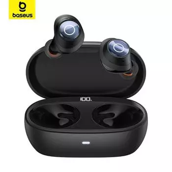 Беспроводные наушники Baseus Bowie MA10 серии TWS Bluetooth 5.3, 48 дБ с шумоподавлением, 140 часов воспроизведения, IPX6, водонепроницаемые спортивные наушники MA10 Pro
