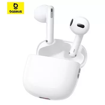 Беспроводные наушники Baseus WX5 True, Bluetooth 5,3, 0,06 дюйма, TWS-наушники с низкой задержкой, 4 микрофона, ENC, наушники для звонков, батарея, 30 часов работы