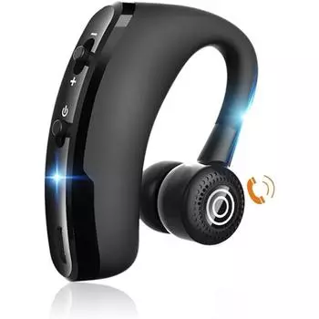 Беспроводные наушники Беспроводная моногарнитура Bluetooth с HD-микрофоном, шумоподавлением Bluetooth-гарнитуры, возможность поворота на 270° для работы/вождения чёрный