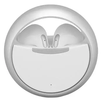 Беспроводные наушники Bluetooth5.0 с шумоподавлением, стереозвуком, металлические вращающиеся на 360 градусов наушники для музыки, игр, звонков, серебристые