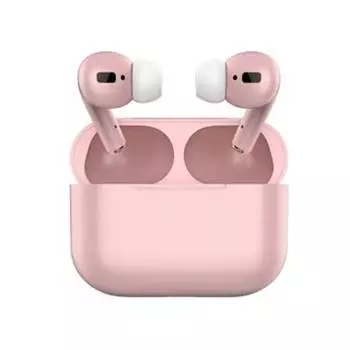 Беспроводные наушники Bluetooth 5.0 Красочные наушники для IOS Android с микрофоном Сенсорное управление Стерео музыкальная гарнитура-вкладыш Hi-Fi розовый