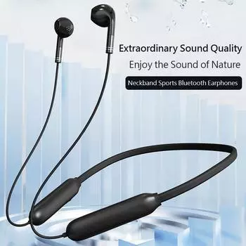 Беспроводные наушники Bluetooth 5,2 с шейным ремешком, спортивные водонепроницаемые наушники TWS, Bluetooth-гарнитура с микрофоном