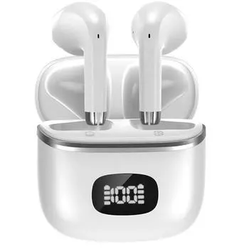 Беспроводные наушники Bluetooth 5.3, 40 часов воспроизведения, IPX5, водонепроницаемые стереонаушники-вкладыши с микрофоном для iPhone Android Sports