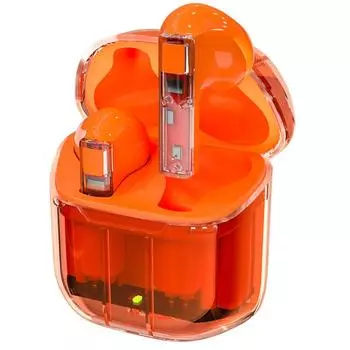 Беспроводные наушники Bluetooth 5.3, наушники-вкладыши, спортивная гарнитура для бега, креативные прозрачные игровые наушники с микрофоном YH06 Black